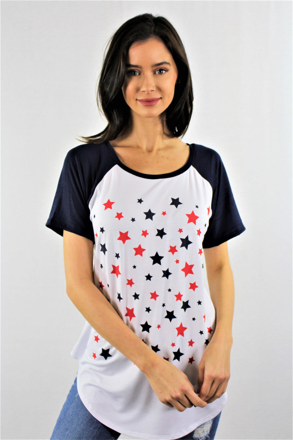 Multiple Stars Baseball Tee