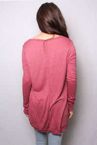 Women's Tie Neck Long Sleeves Button Front Detail Knit Top