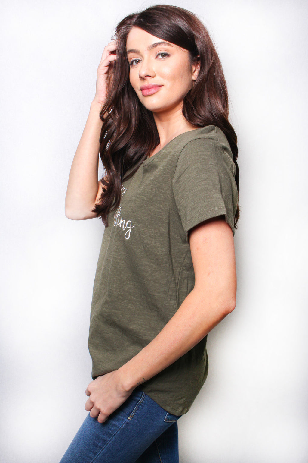 Women's Short Sleeves Round Neck 'Adventure Is Calling' Tee