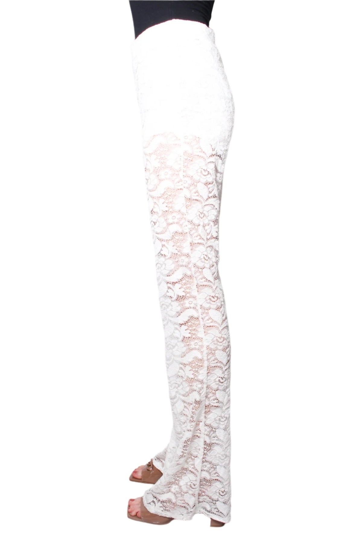 Women's Flare Leg Lace Pants