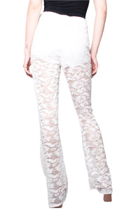 Women's Flare Leg Lace Pants