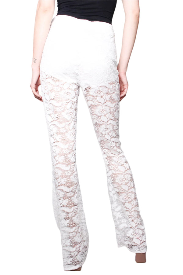 Women's Flare Leg Lace Pants