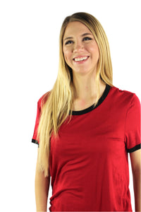 Women's Short Sleeve Ringer Tee