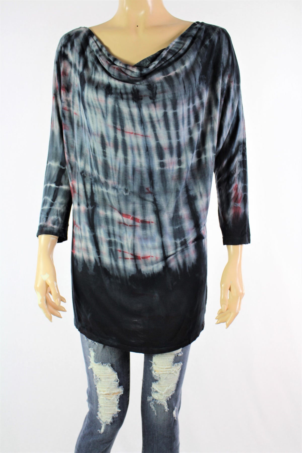 Women's Long Sleeves Tie Dye Top
