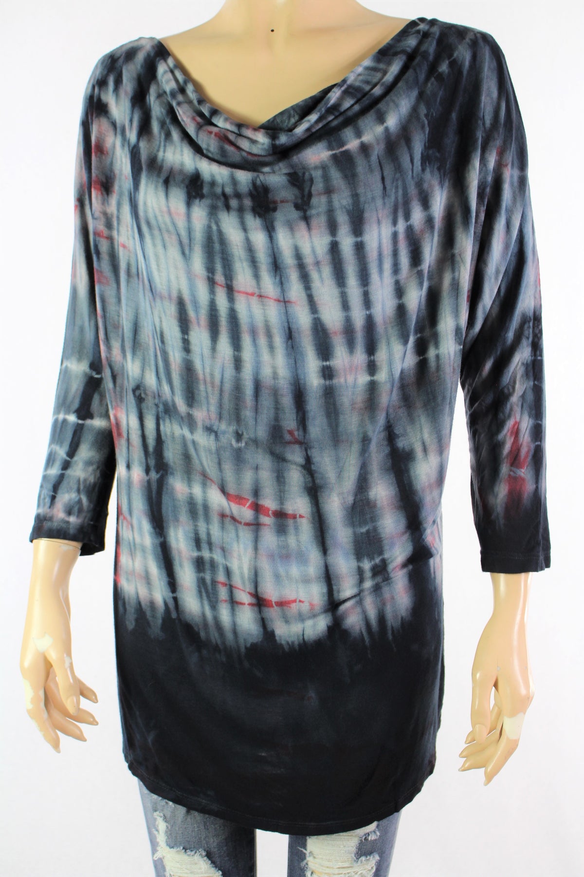 Women's Long Sleeves Tie Dye Top