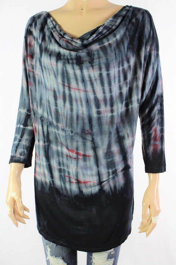 Women's Long Sleeves Tie Dye Top
