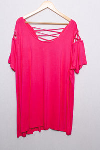 Women's Plus Size Caged Sleeves Casual Dress