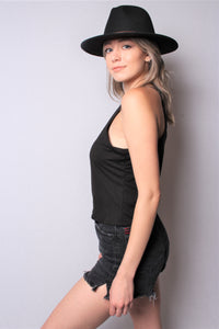 Women's Solid Halter Tank Top