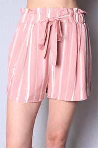 Women's Paperbag Shorts with Front Pockets