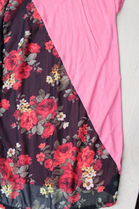 Women's Short Sleeve Top with Floral Detail