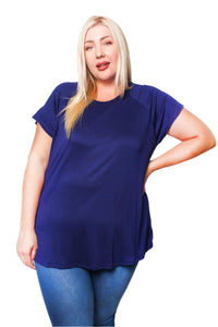 Women's Plus Short Sleeve Basic Tee