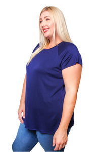 Women's Plus Short Sleeve Basic Tee