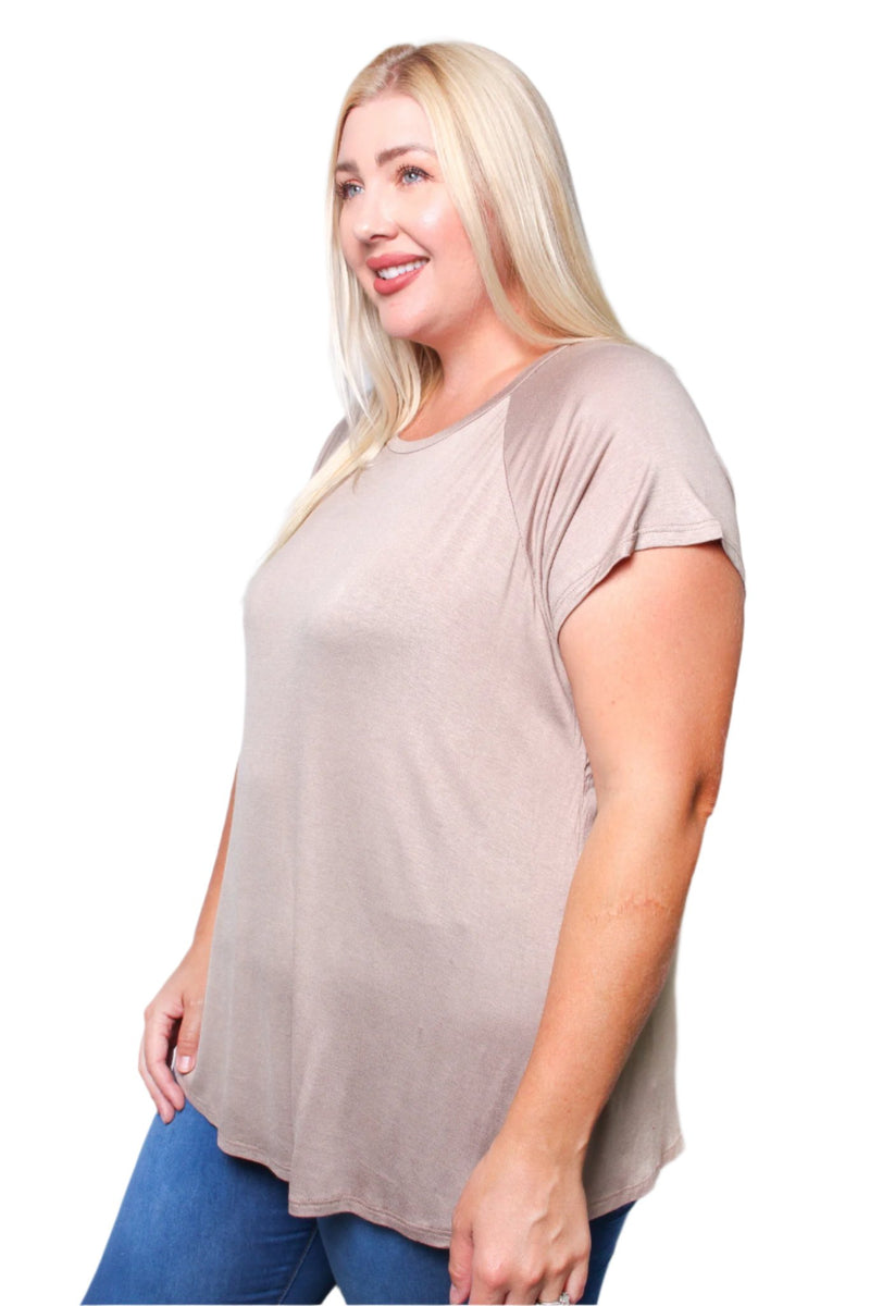 Women's Plus Short Sleeve Basic Tee