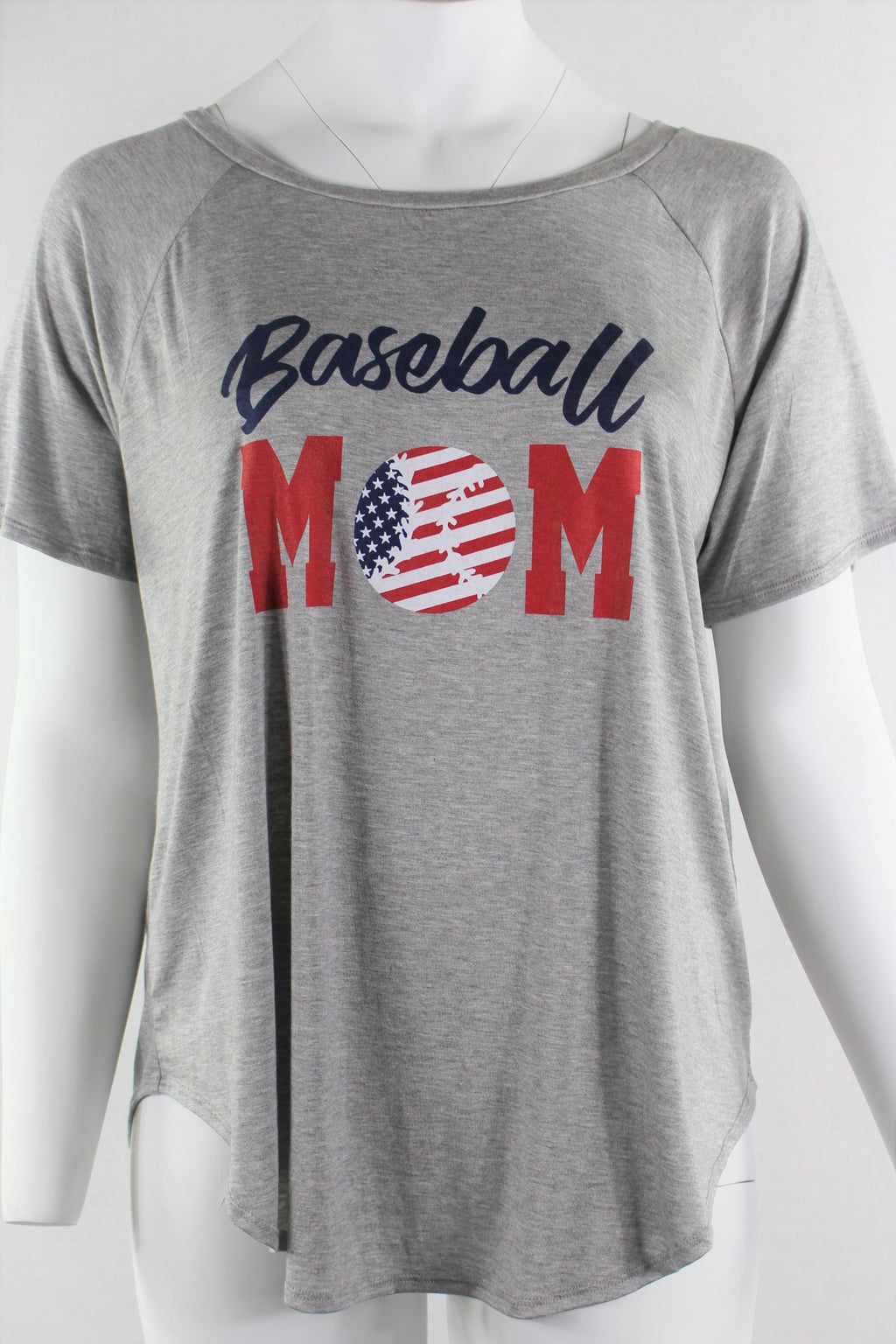 Plus Size Baseball Tee for Mom