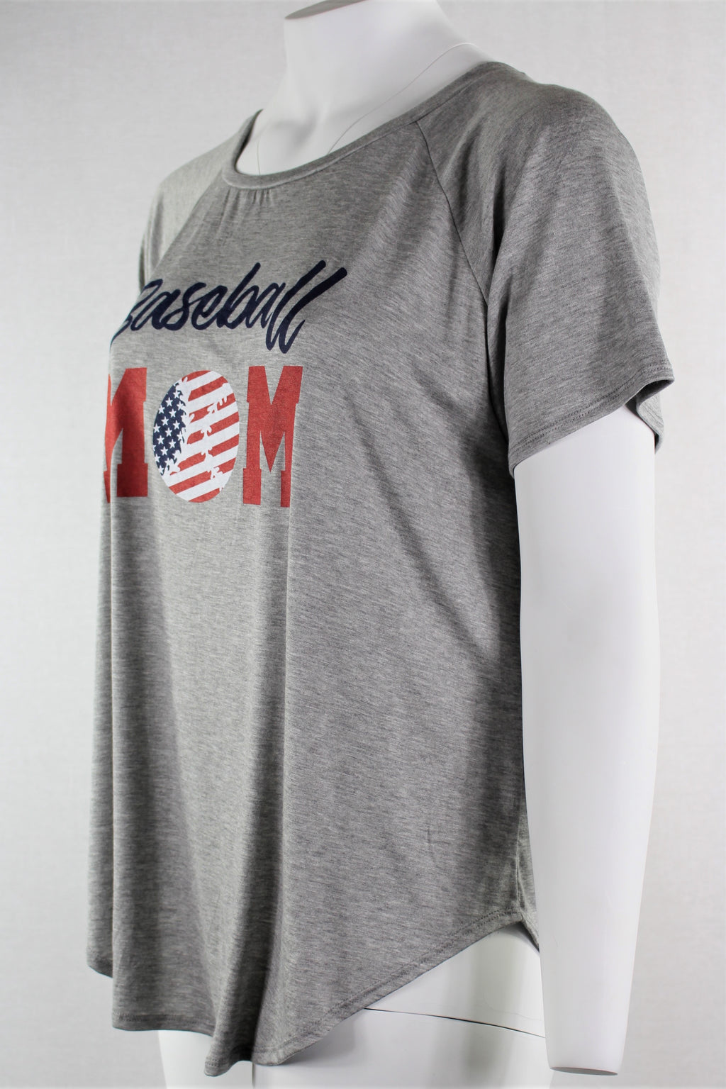 Plus Size Baseball Tee for Mom