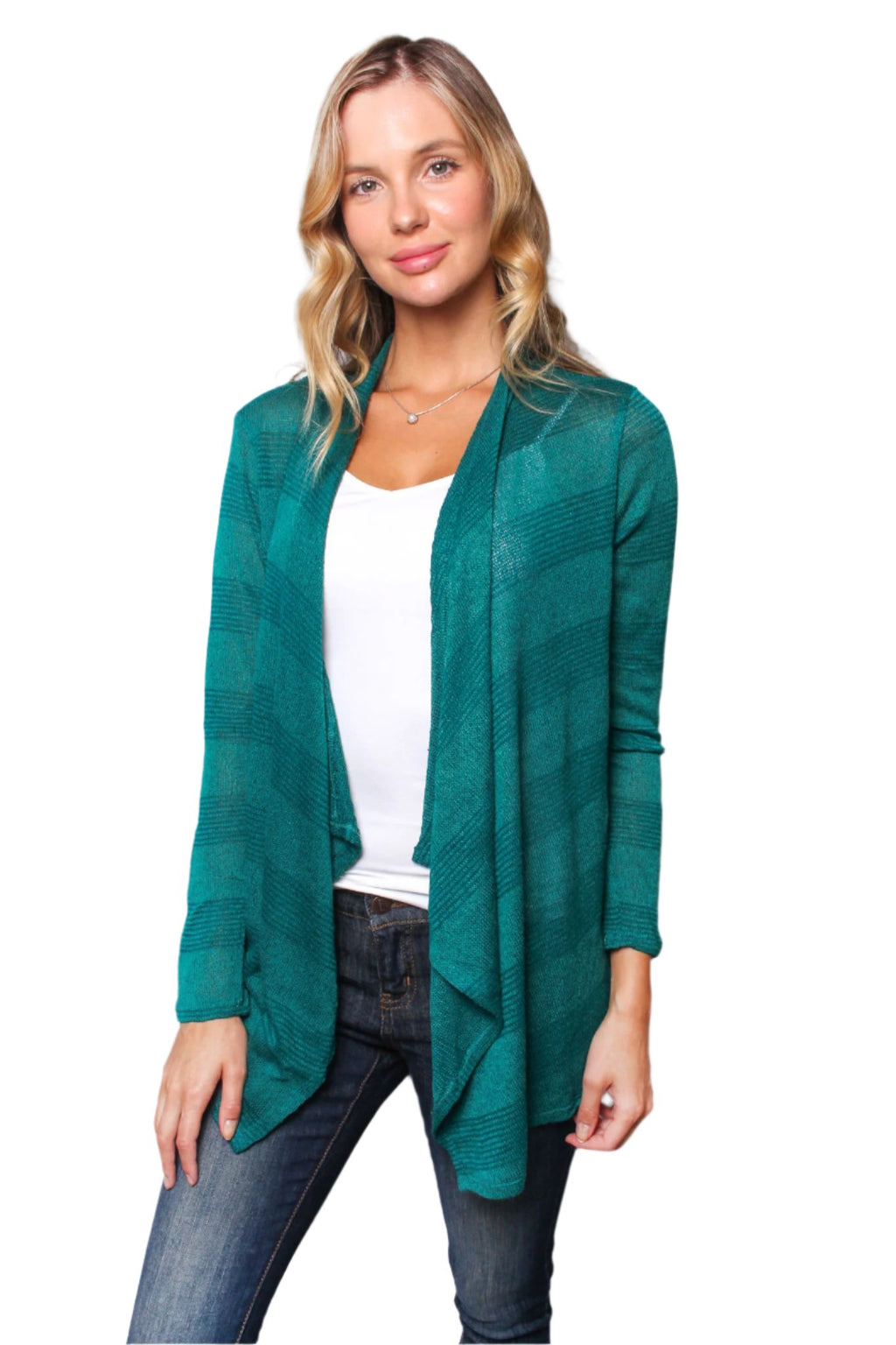 Women's Long Sleeves Open Front Knit Cardigan