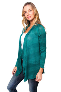 Women's Long Sleeves Open Front Knit Cardigan