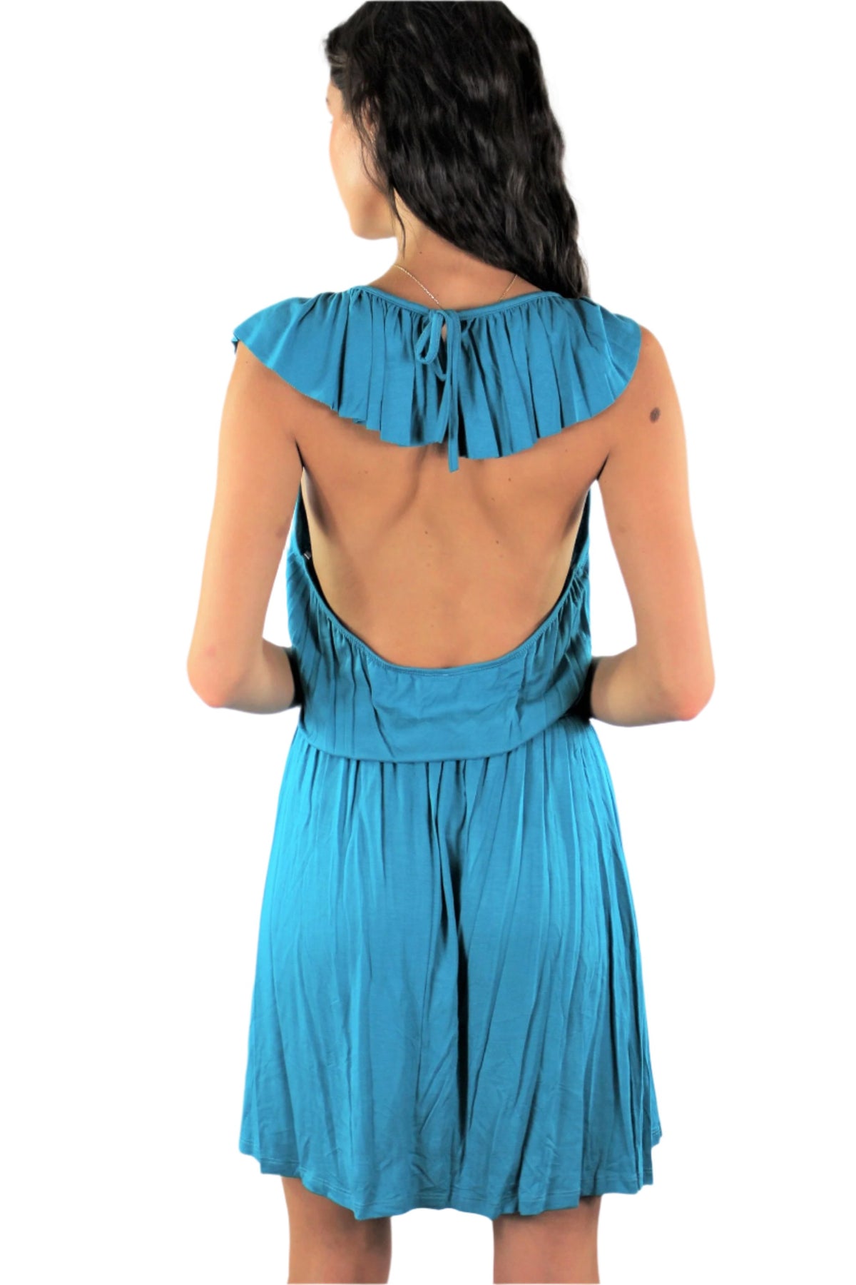 wholesale women's mini dress in teal