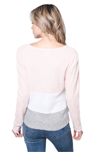Women's Button Down Hi Low Waffle Top With Front Knot