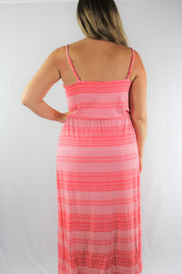 Women's Plus Size Strappy Long Summer Dress