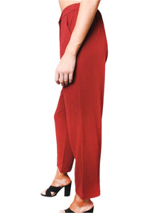 Women's High Waisted Wide Leg Button Down Pants