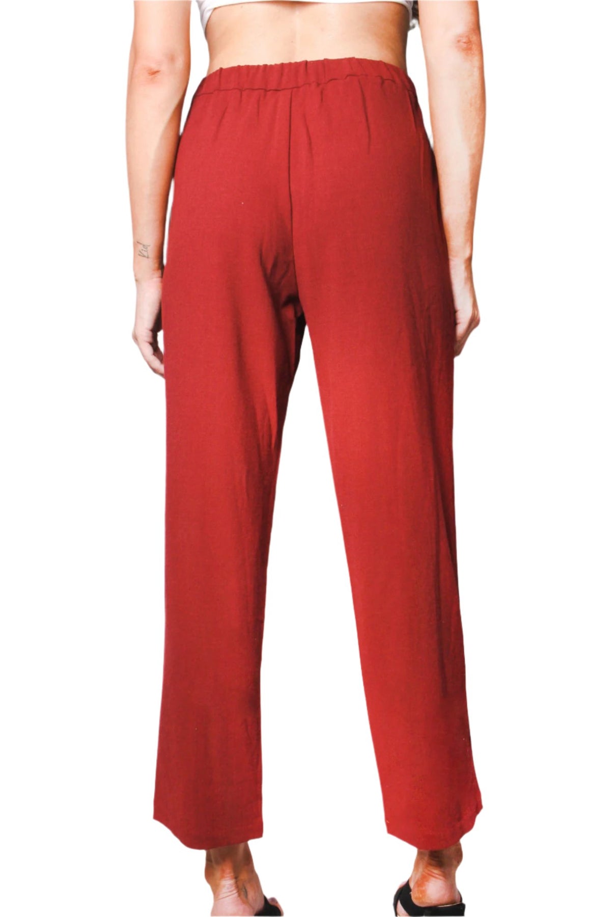Women's High Waisted Wide Leg Button Down Pants