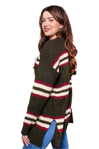 Women's Long Sleeves Crew Neck Knitted Sweater