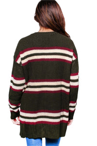 Women's Long Sleeves Crew Neck Knitted Sweater