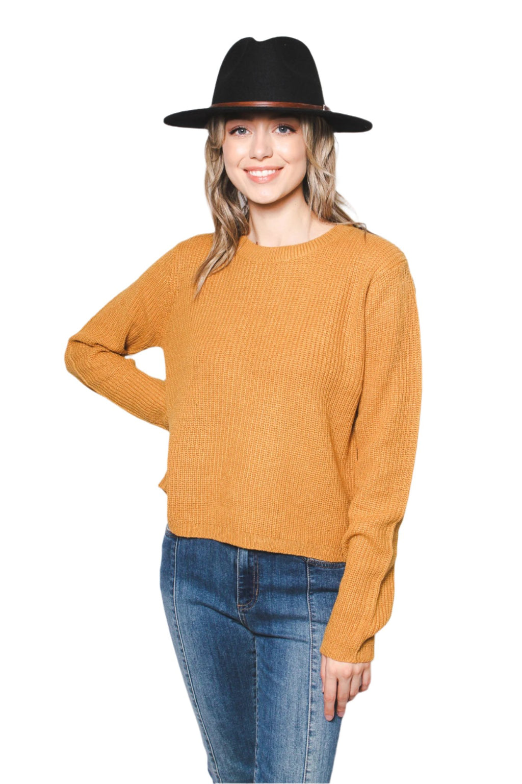 Women's Back Lace-Up Raglan Long Sleeve Low-Gauge Sweater