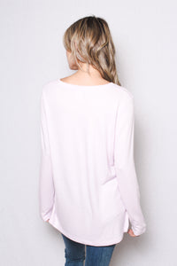 Women's Plus Size Long Sleeves V Neck Light Sweater Top (Matty M)