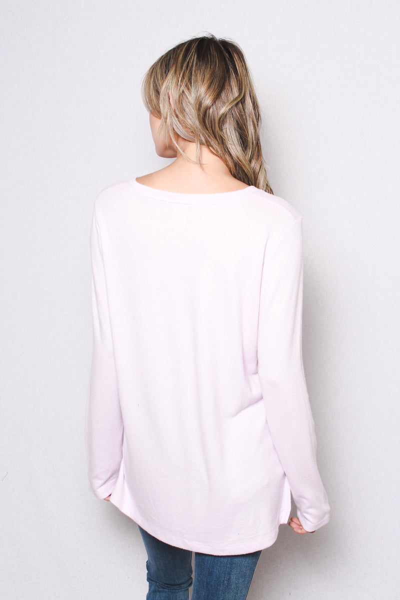 Women's Plus Size Long Sleeves V Neck Light Sweater Top (Matty M)