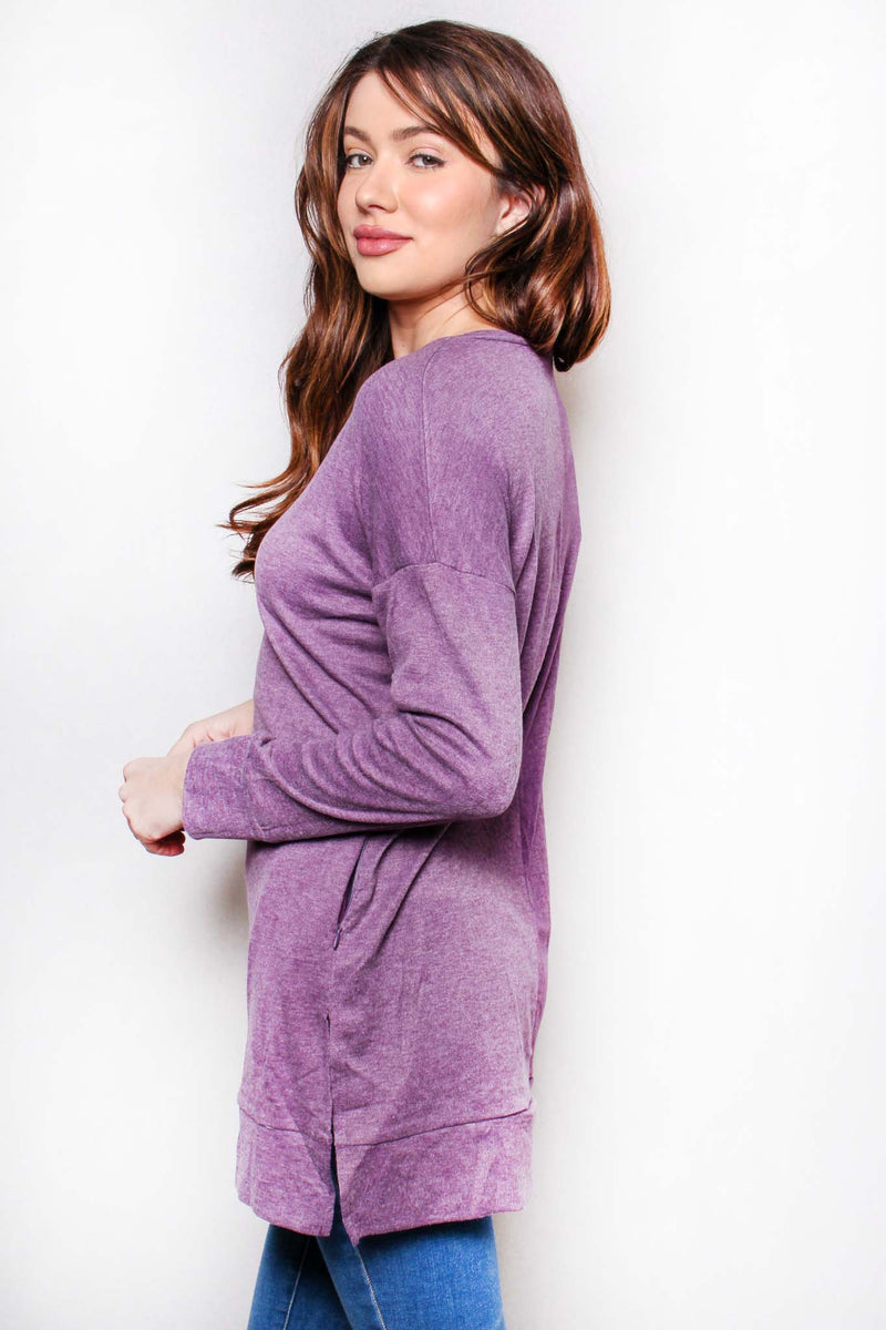 Women's Long Sleeves V Neck Basic Sweater