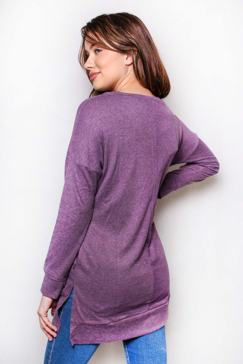 Women's Long Sleeves V Neck Basic Sweater