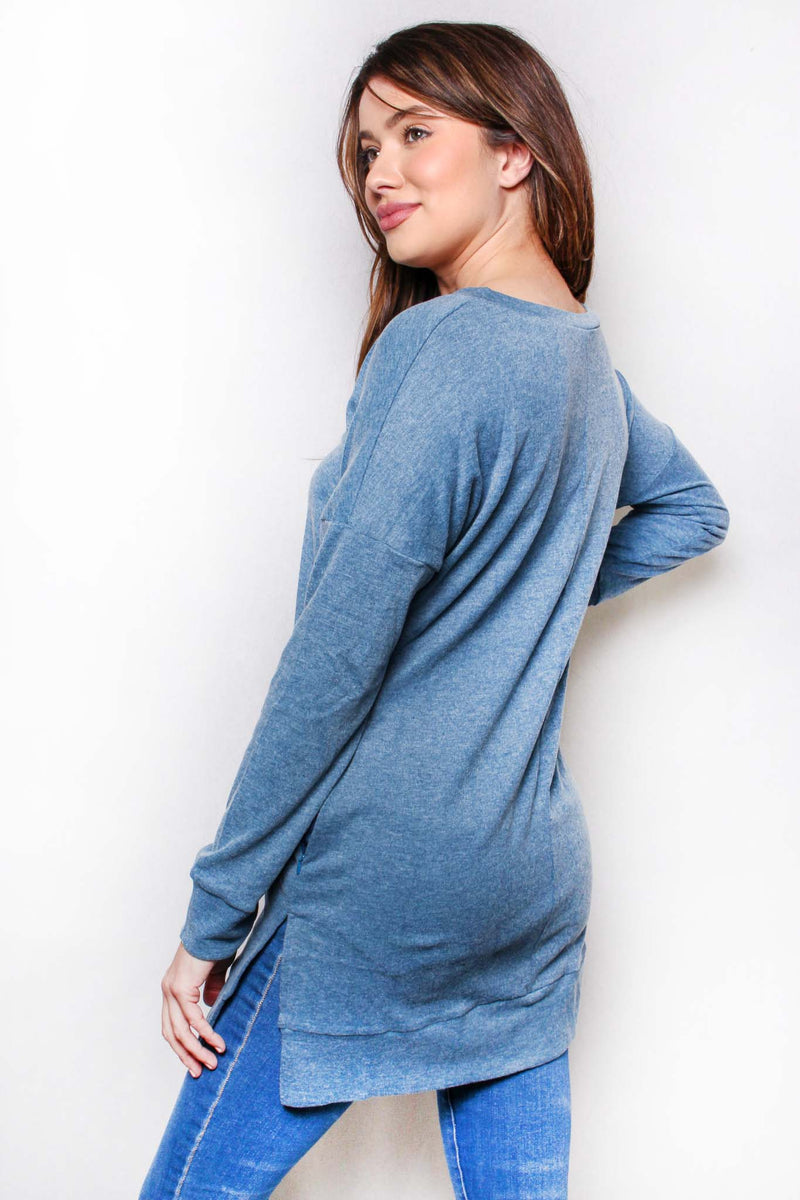 Women's Long Sleeves V Neck Basic Sweater