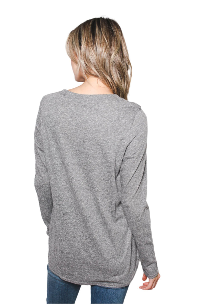 Women's Long Sleeve Crew Neck Relaxed Fit Top