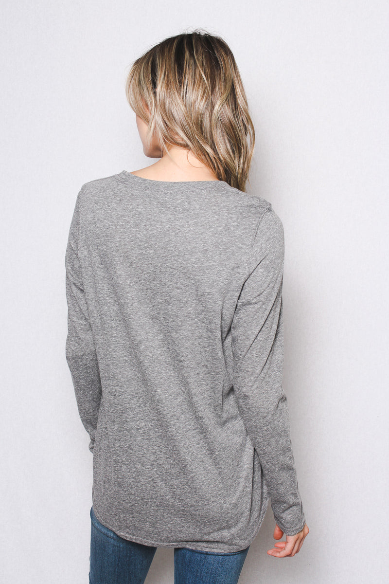 Women's Long Sleeve Crew Neck Relaxed Fit Top