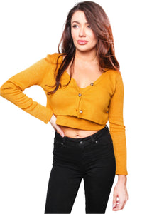 Women's Solid Spaghetti Strap Crop Top with Button Down Blazer