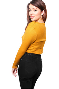 Women's Solid Spaghetti Strap Crop Top with Button Down Blazer