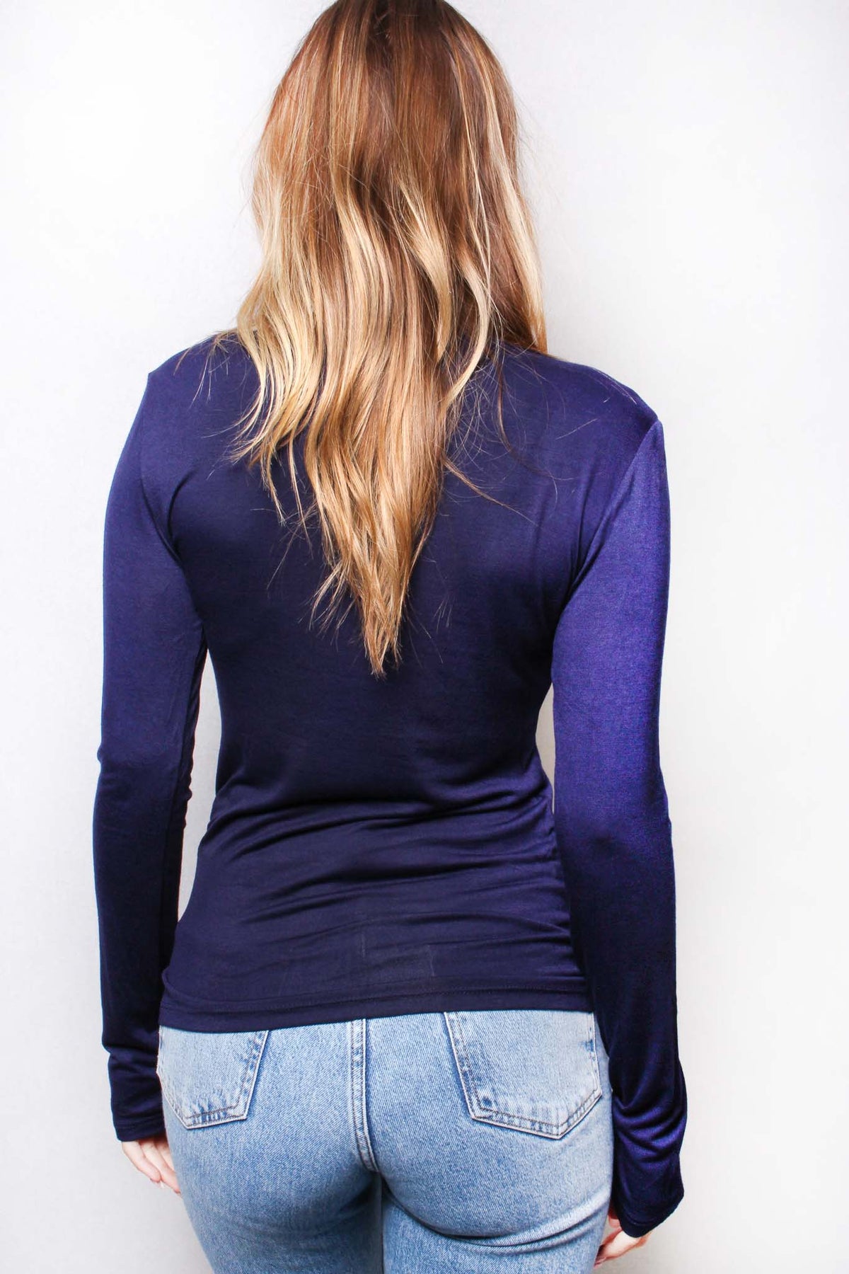 Women's Long Sleeve Turtleneck Basic Top