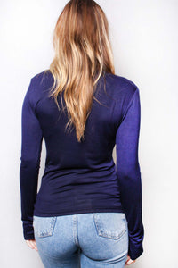 Women's Long Sleeve Turtleneck Basic Top