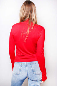 Women's Long Sleeve Turtleneck Basic Top
