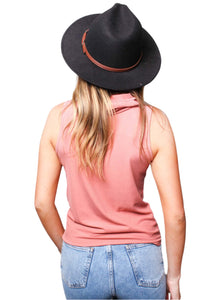Women's Sleeveless Ribbed Turtleneck
