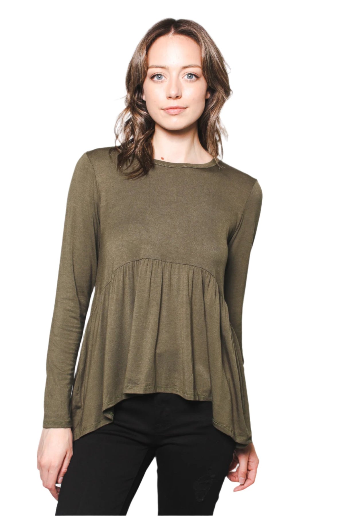 Women's Long Sleeves Baby Doll Top