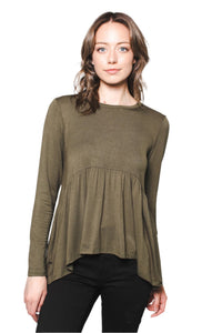 Women's Long Sleeves Baby Doll Top