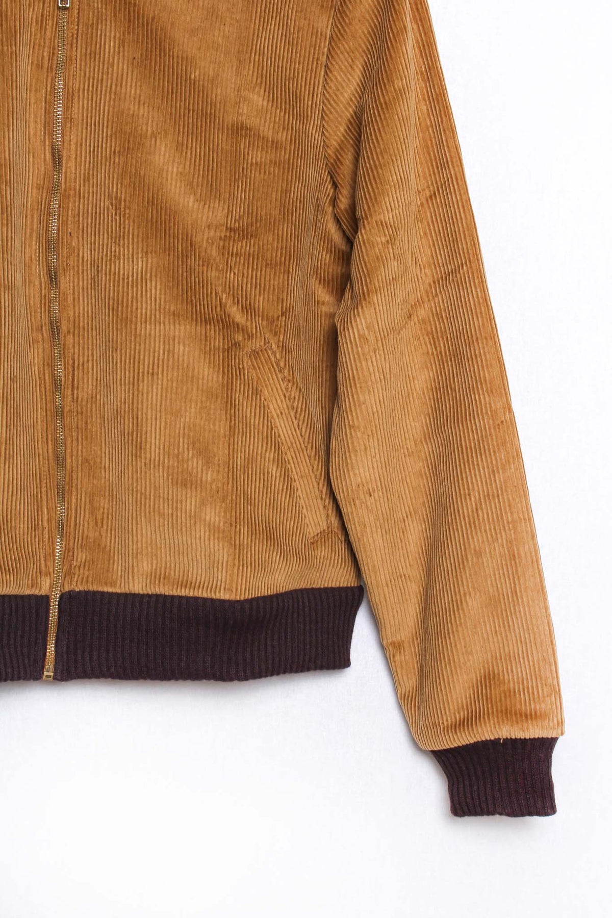 Women's Long Sleeve Lined Corduroy Bomber Jacket