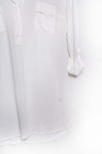Women's Long Sleeve Collared Double Pocket Top