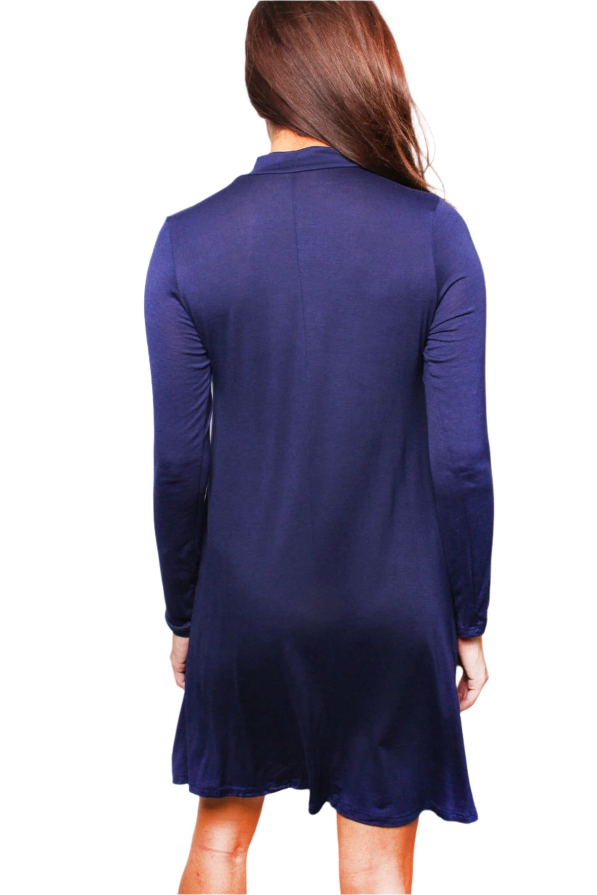Women's Long Sleeves Mock Neck Dress