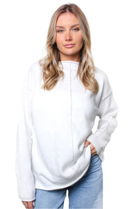 Women's Inverted Long Sleeves Knit Sweater