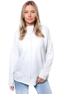 Women's Inverted Long Sleeves Knit Sweater