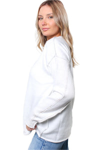 Women's Inverted Long Sleeves Knit Sweater